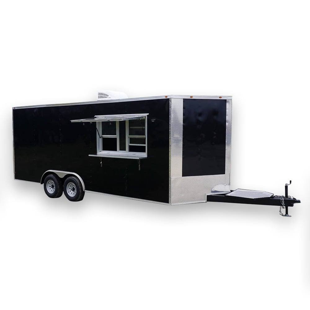 8.5' x 20' Concession Food Trailer Black Event Catering Elite