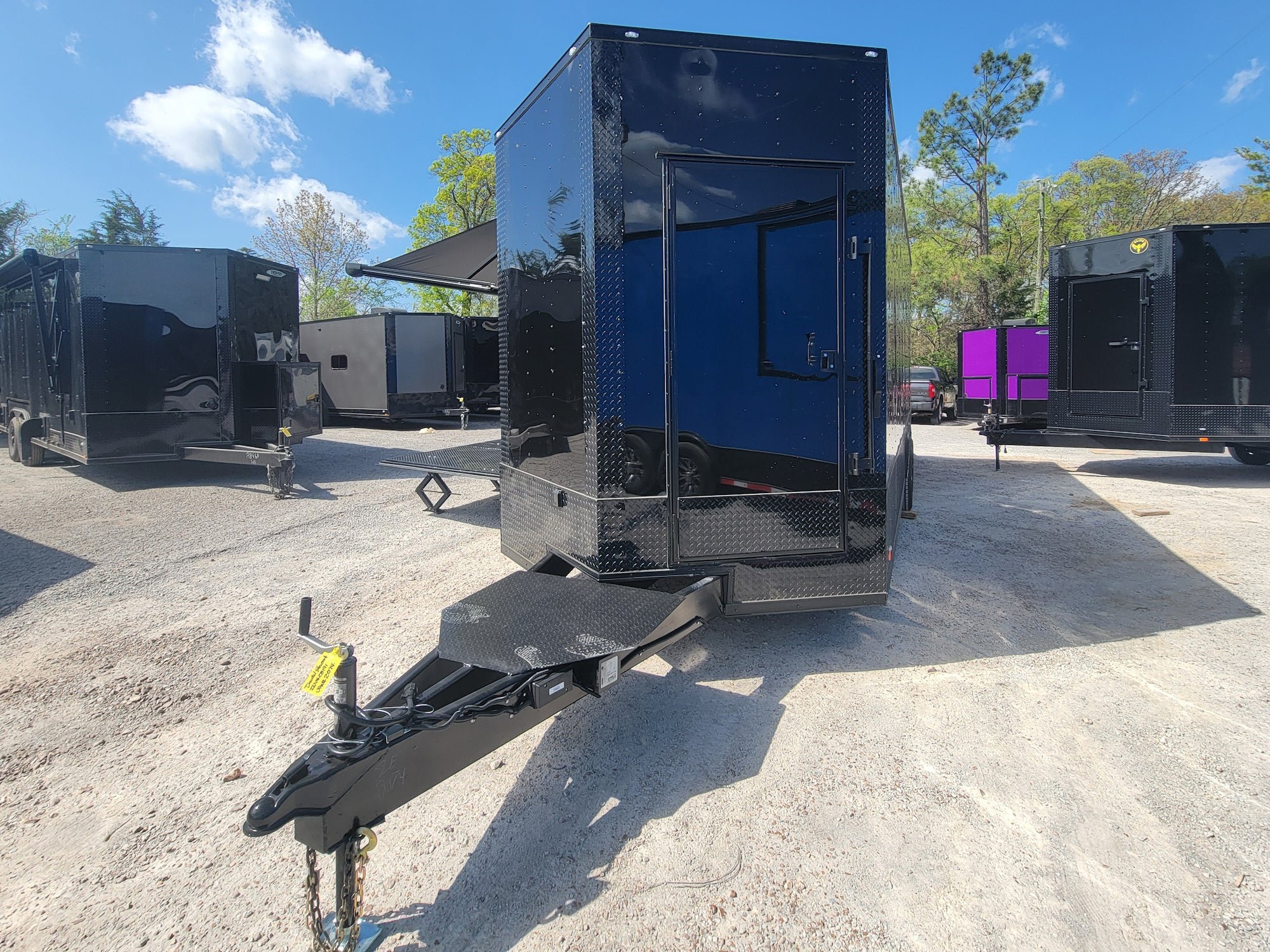 8.5' X 24' Black With Blackout Custom Stage Trailer