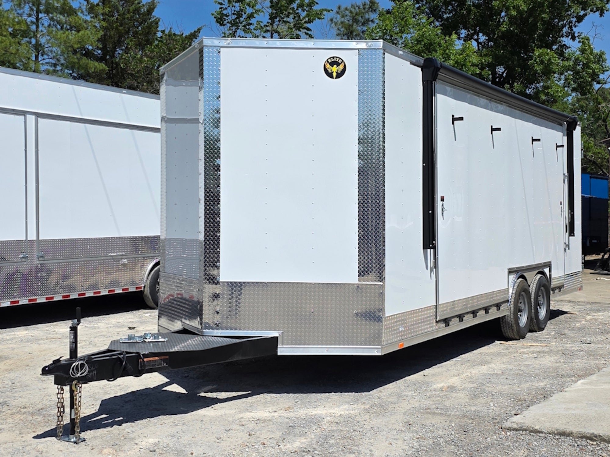 8.5' X 24' Custom Enclosed Stage Trailer Marketing and Event With Walk On Roof