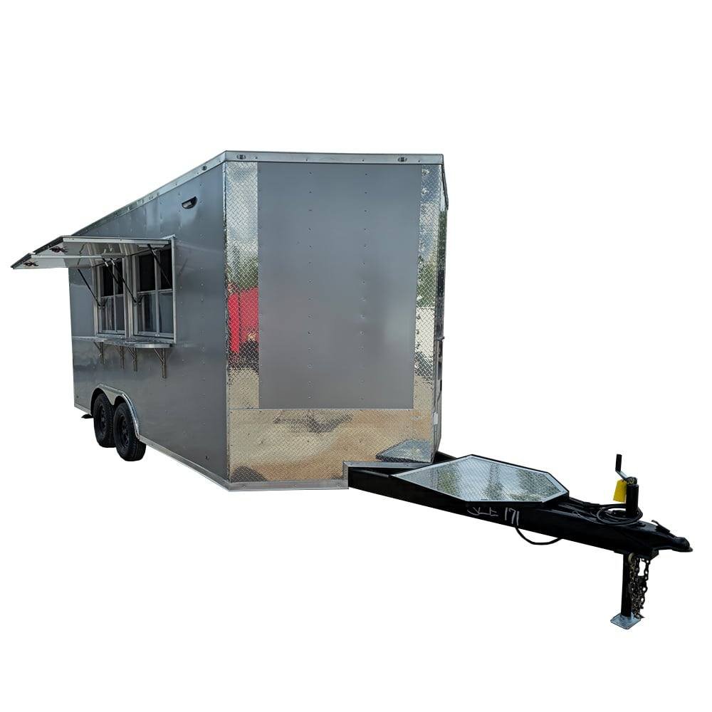 Concession Trailer 8.5' X 16 Silver Frost Food Event Catering